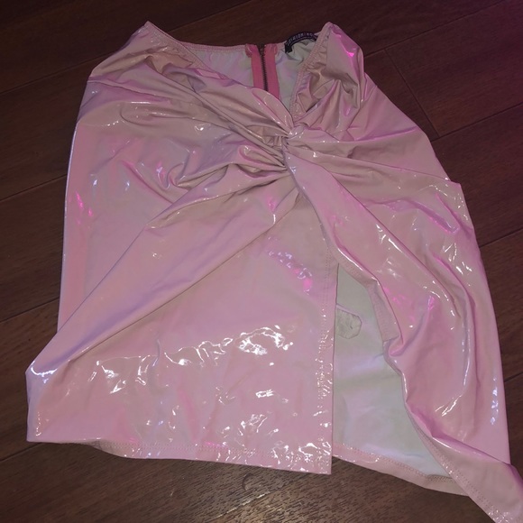 Matching pleather pink set - Picture 3 of 3